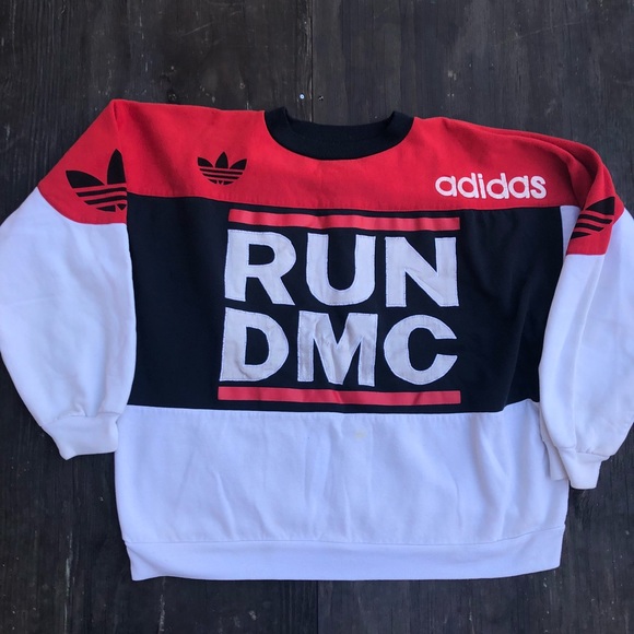 run dmc my adidas sweatshirt